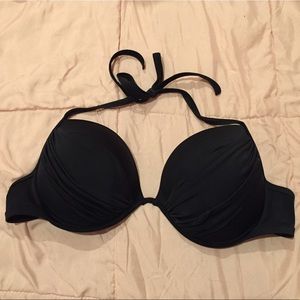 2/$10 Black Push-up Bra Bikini Top Size 34DDD 34F